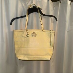 Coach Yellow Tote Bag